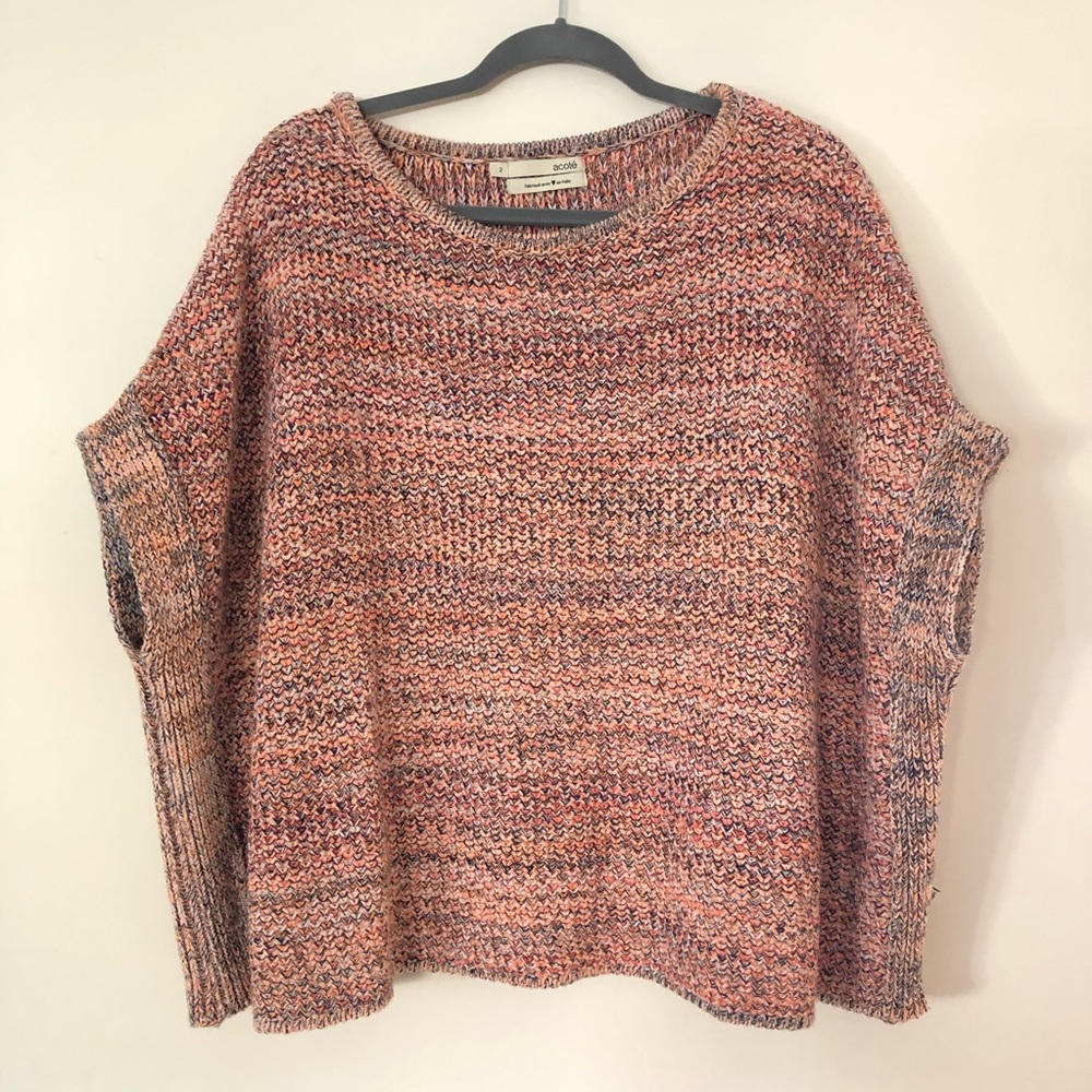 Acoté oversized poncho sweater